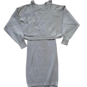 Korean Style Beige Knit Twin Set - sz S/M